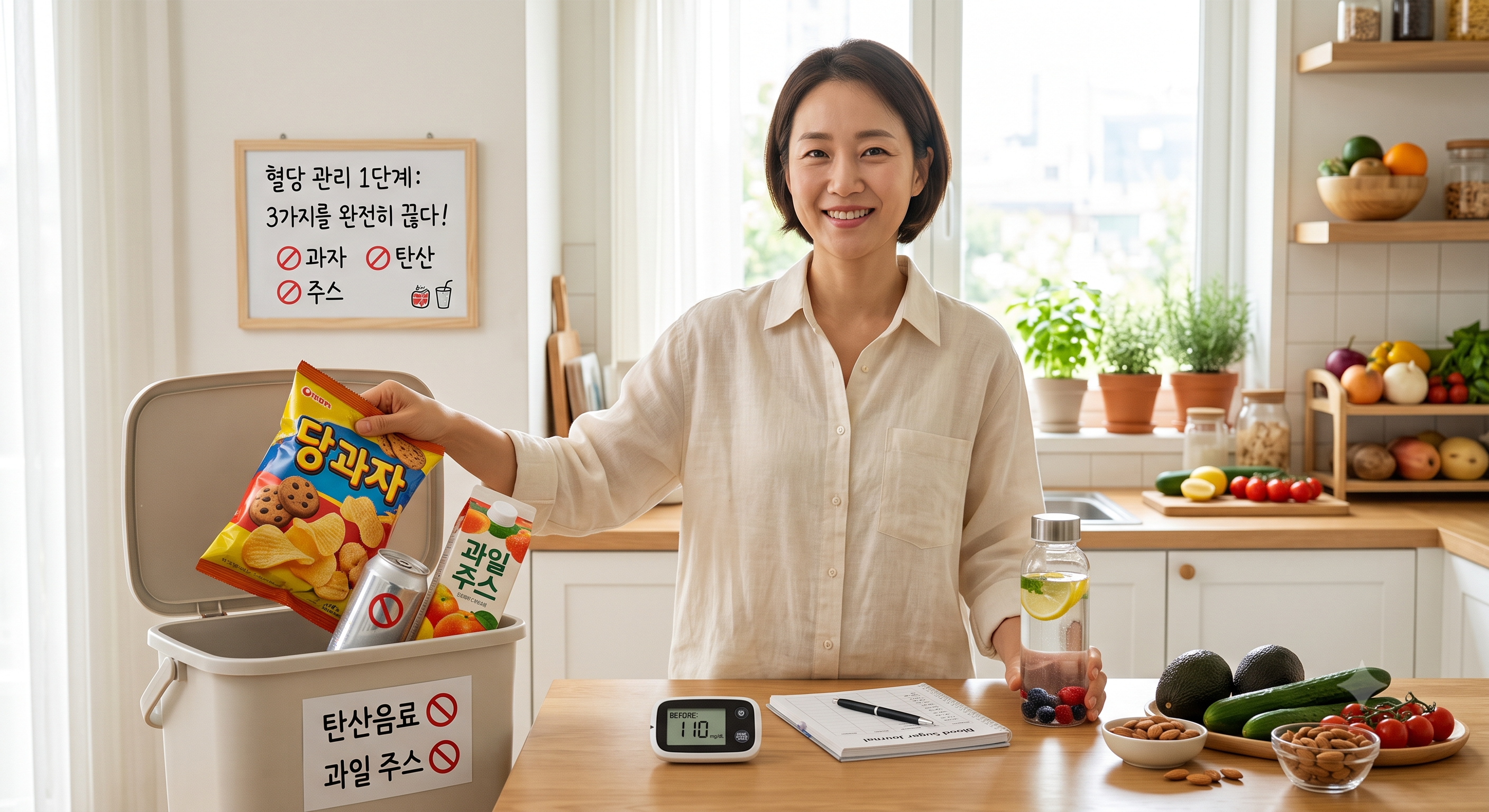 혈당 관리를 위한 첫 번째 결단: 3가지를 완전히 끊다