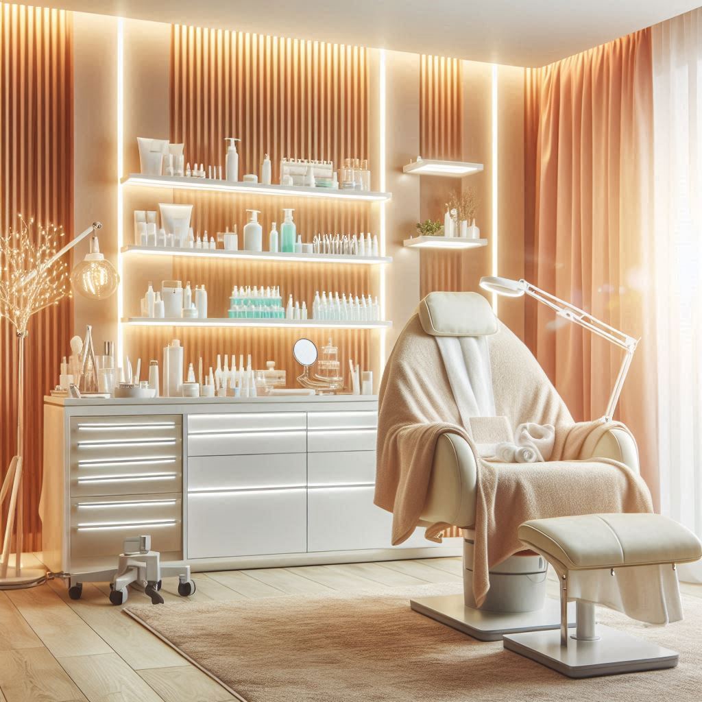 피부,체형관리 샵 배경