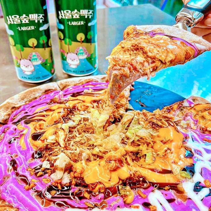 성수, 서울숲, 뚝섬 맛집 수제버거, 폭포 치즈 토핑, 탑 뉴욕 치즈 타워 피자