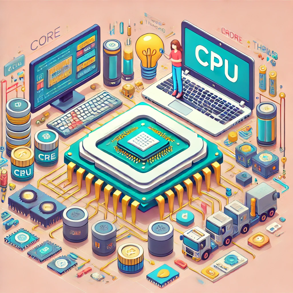 컴퓨터 코어와 스레드의 차이