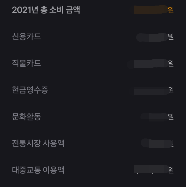 2022 연말정산 신용카드