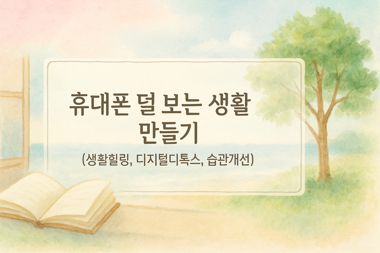 디지털 디톡스와 자연의 여유