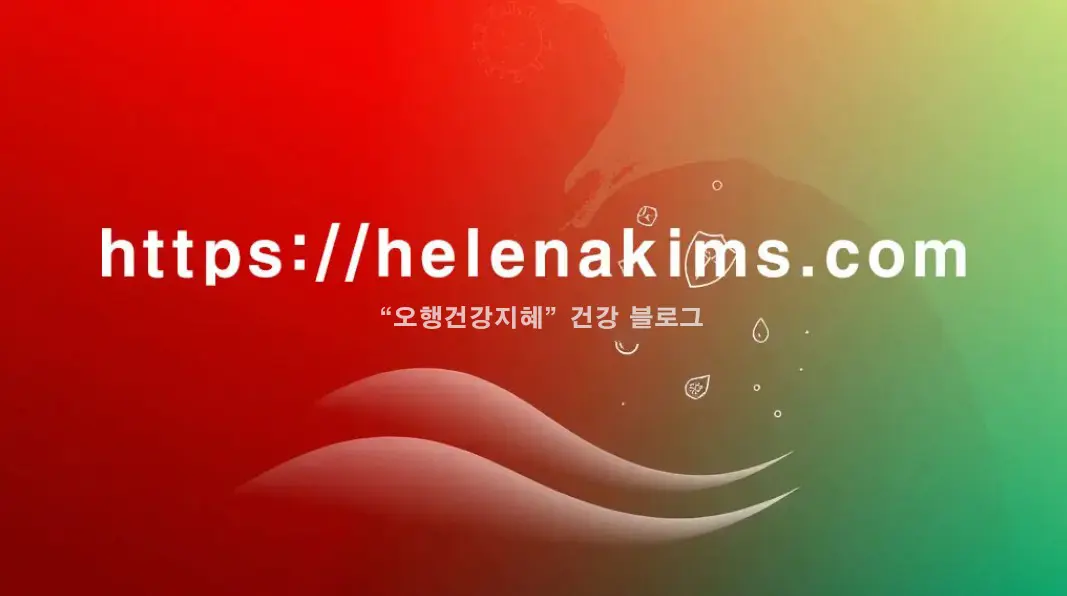 붉은색 배경에서 시작해, 점차 밝고 희망적인 부드러운 녹색 또는 푸른색으로 전환되는 그라데이션. 이 전환점에는 인체 하부의 편안함과 균형을 상징하는 추상적인 부드러운 곡선이 배치되고, 그 주변으로 정보, 치료, 예방을 나타내는 돋보기, 방패, 물방울 아이콘들이 있는 그래픽 이미지.