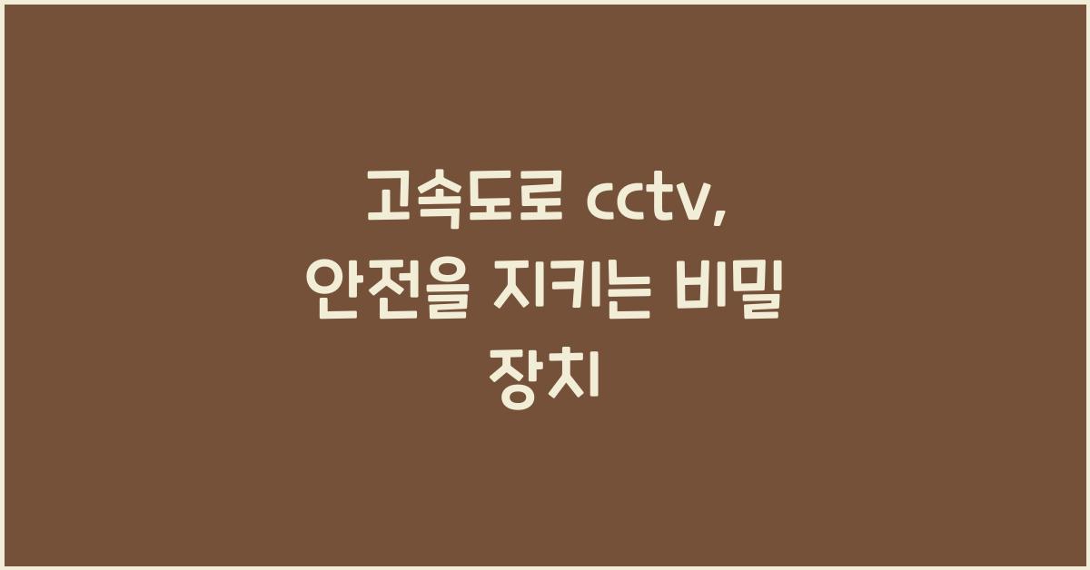 고속도로 cctv