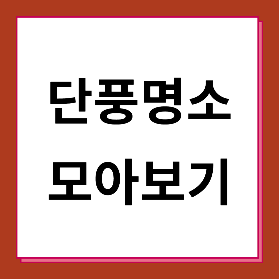 단풍명소