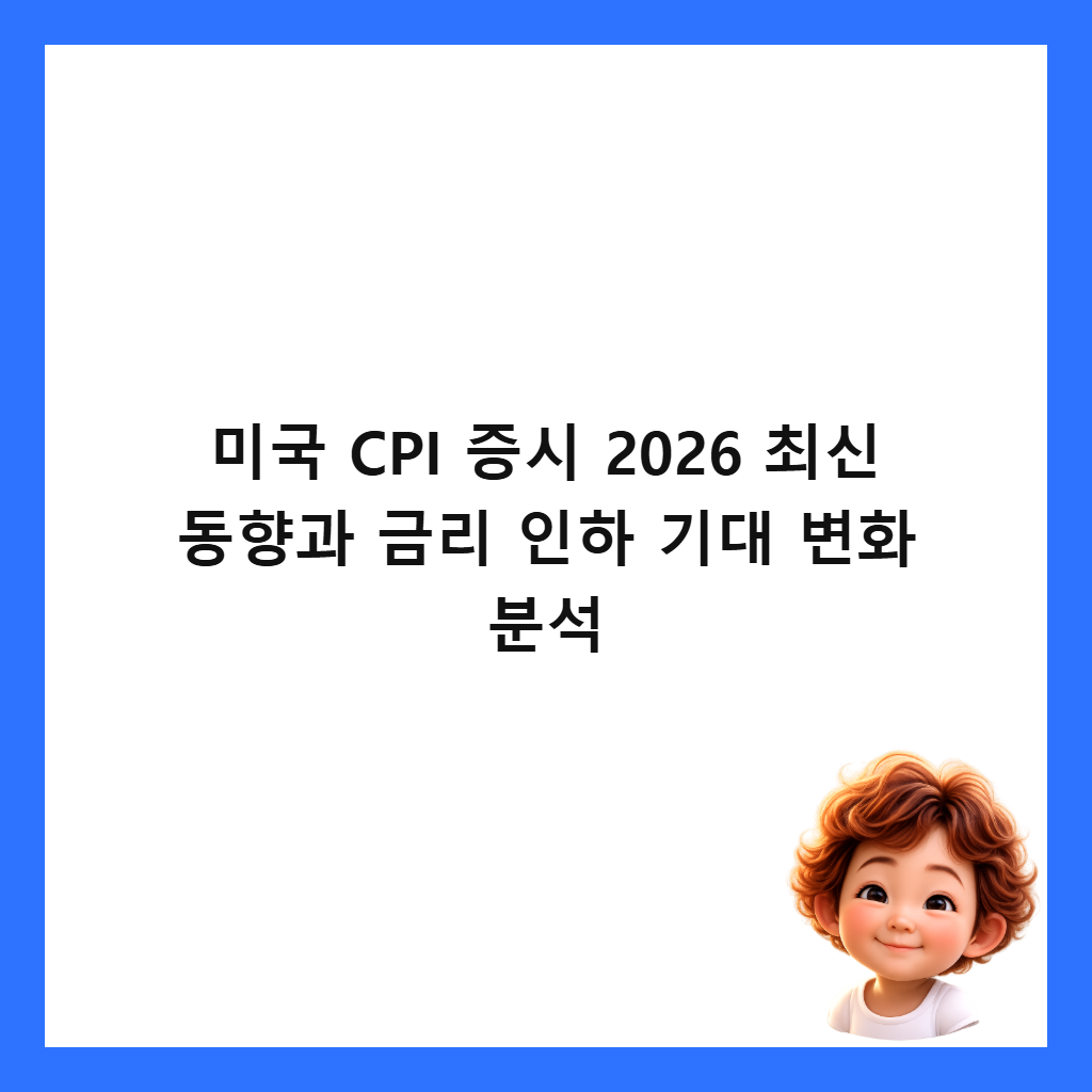 미국 CPI 증시 2026 최신 동향과 금리 인하 기대 변화 분석 썸네일