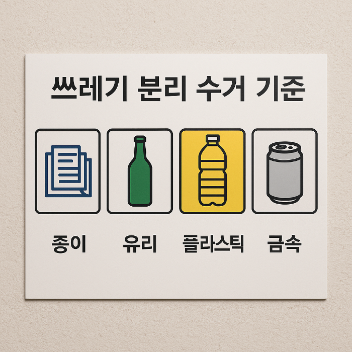 쓰레기 분리 수거 기준