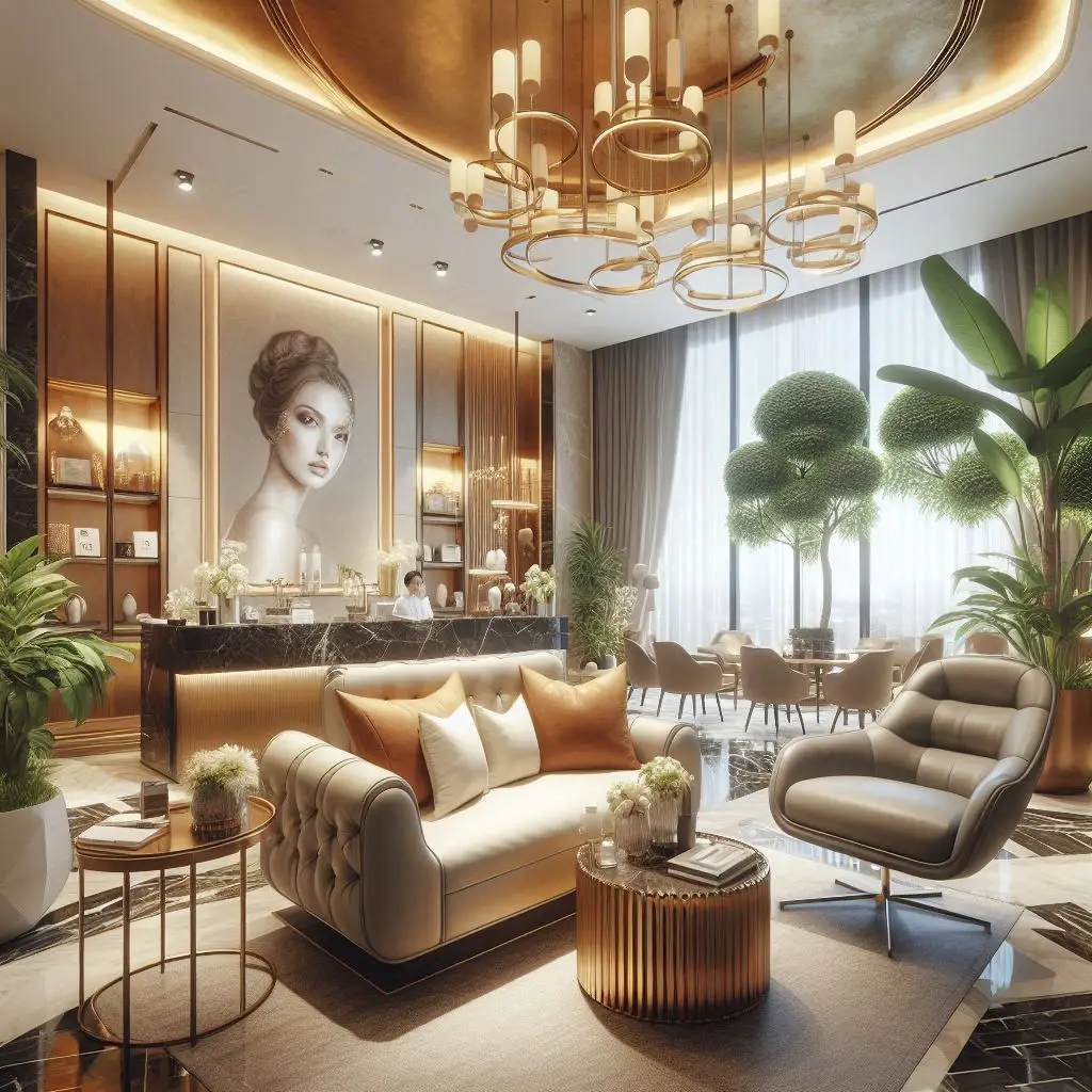 피부,체형관리 샵 배경