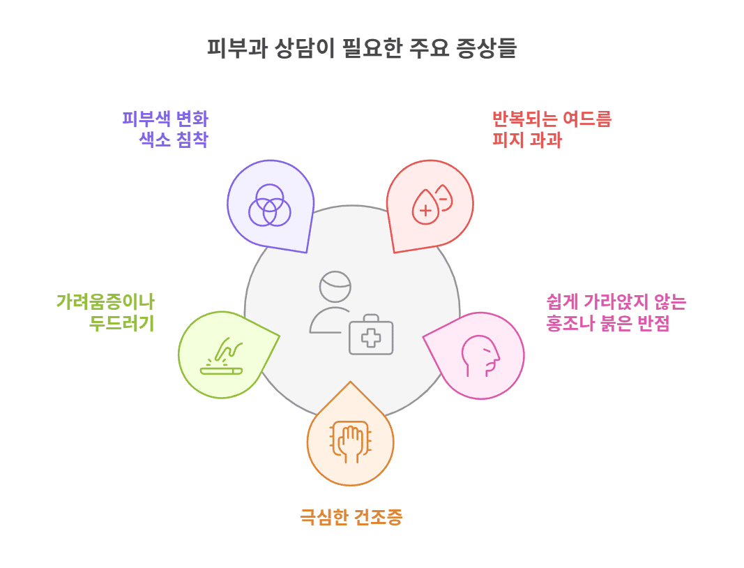 피부과 상담이 필요한 주요 증상들