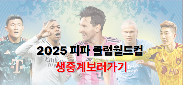 2025 피파 클럽월드컵 생중계 보는 법