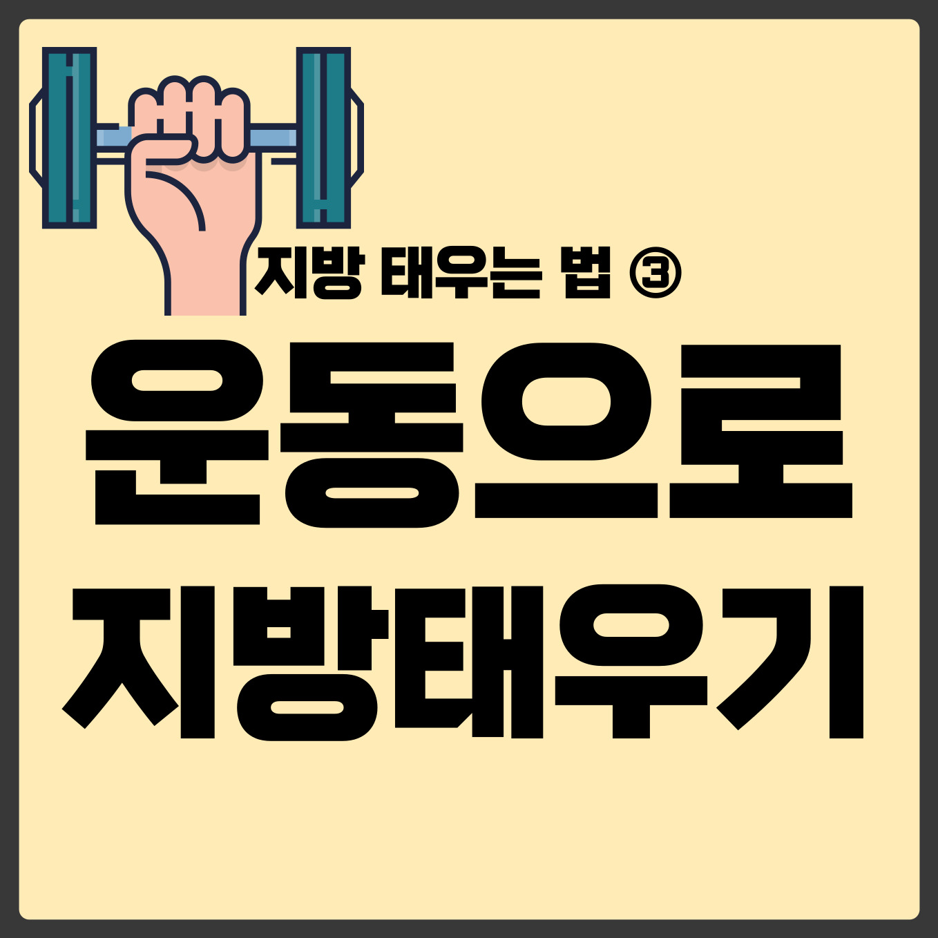 지방 태우는 법