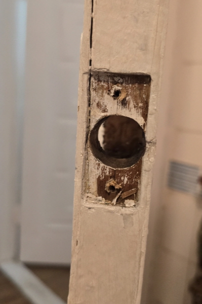 문손잡이 제거완료