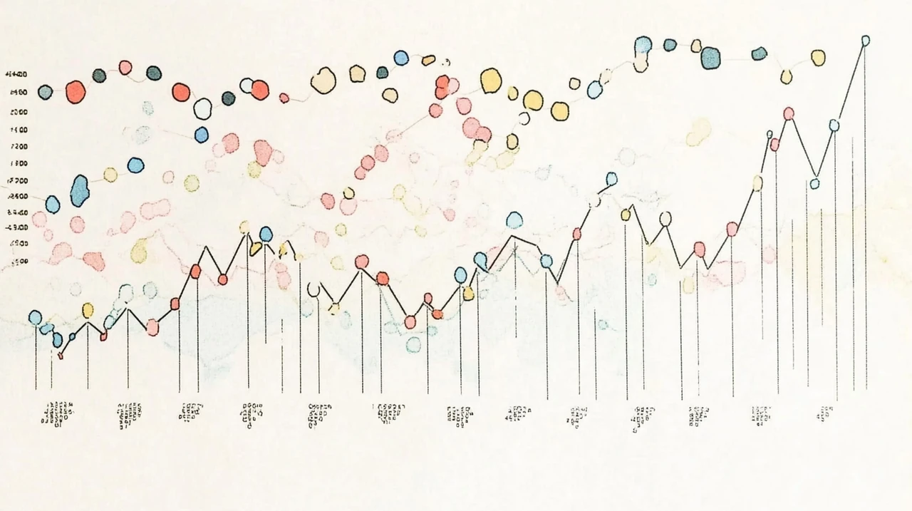 달러 약세 상황에서 환율 변동과 함께 연금 ETF 환헤지 상품과 비헤지 상품의 수익률을 비교하는 차트, 연금 투자 전략 및 리스크 관리, 글로벌 ETF 선택, 환헤지 효과, 투자자는 수익률 변화를 분석하여 안정적인 노후 자산 관리를 모색