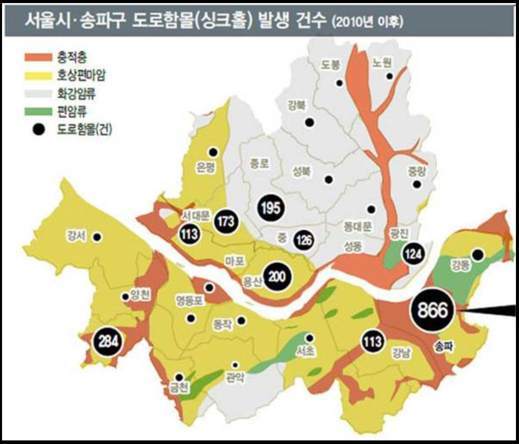 싱크홀 위험지역 총정리 (우리 동네 싱크홀 확인 방법)