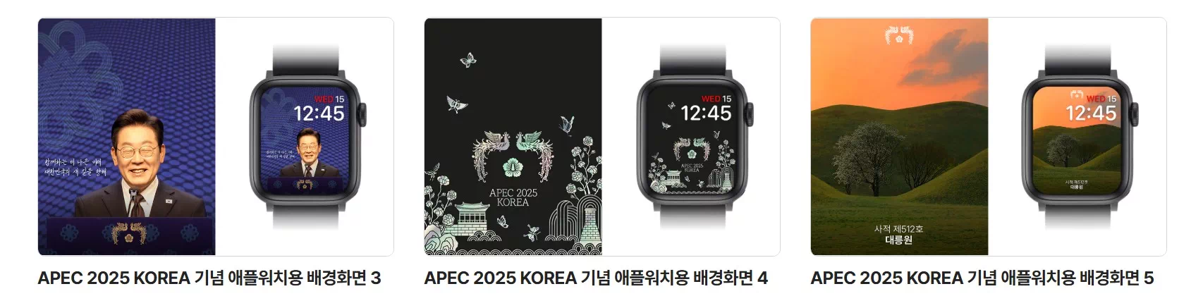 APEC 기념 대통령실 디지털 굿즈 공식 무료 다운로드 방법 공개