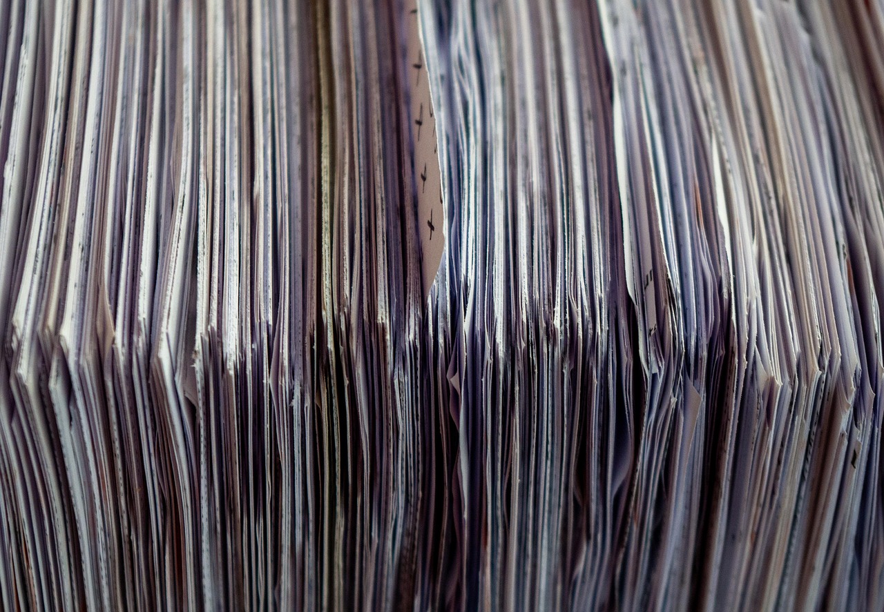 종이 파일 사진