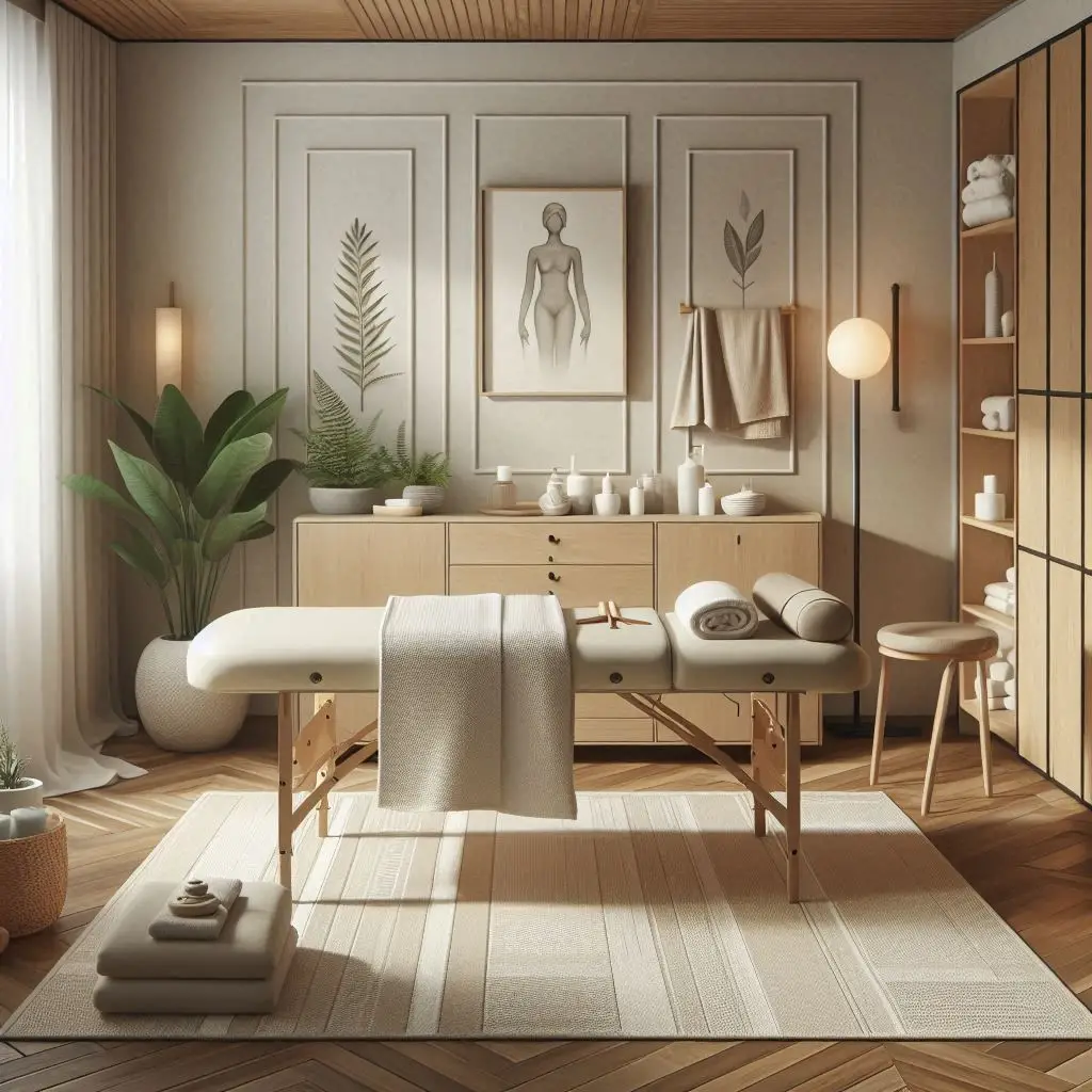 피부,체형관리 샵 배경