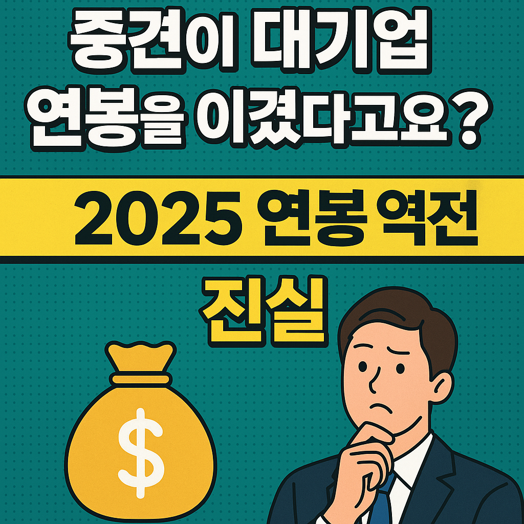 2025 연봉 역전의 진실