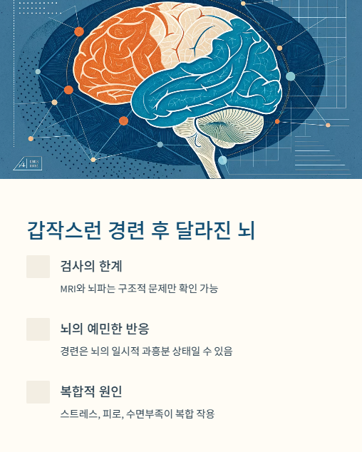 갑작스런 경련 후 달라진 뇌