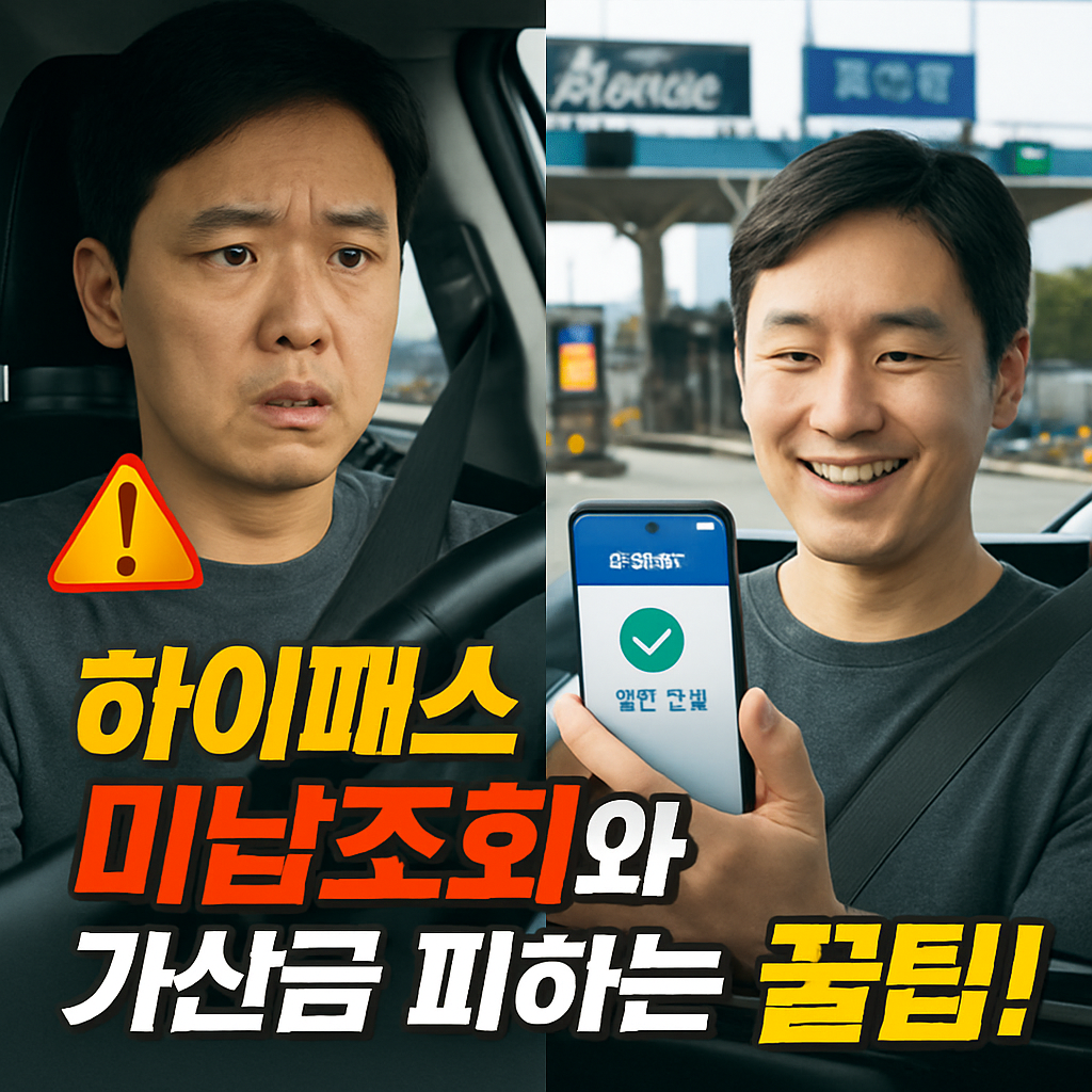 나도 모르게 미납? 하이패스 통행료 조회 방법 & 가산금 피하는 꿀팁!