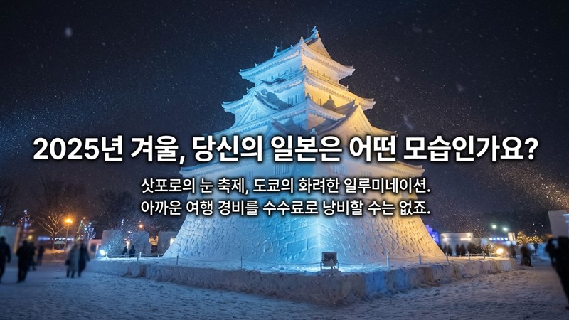 2025년 일본 여행, 수수료 '0원'