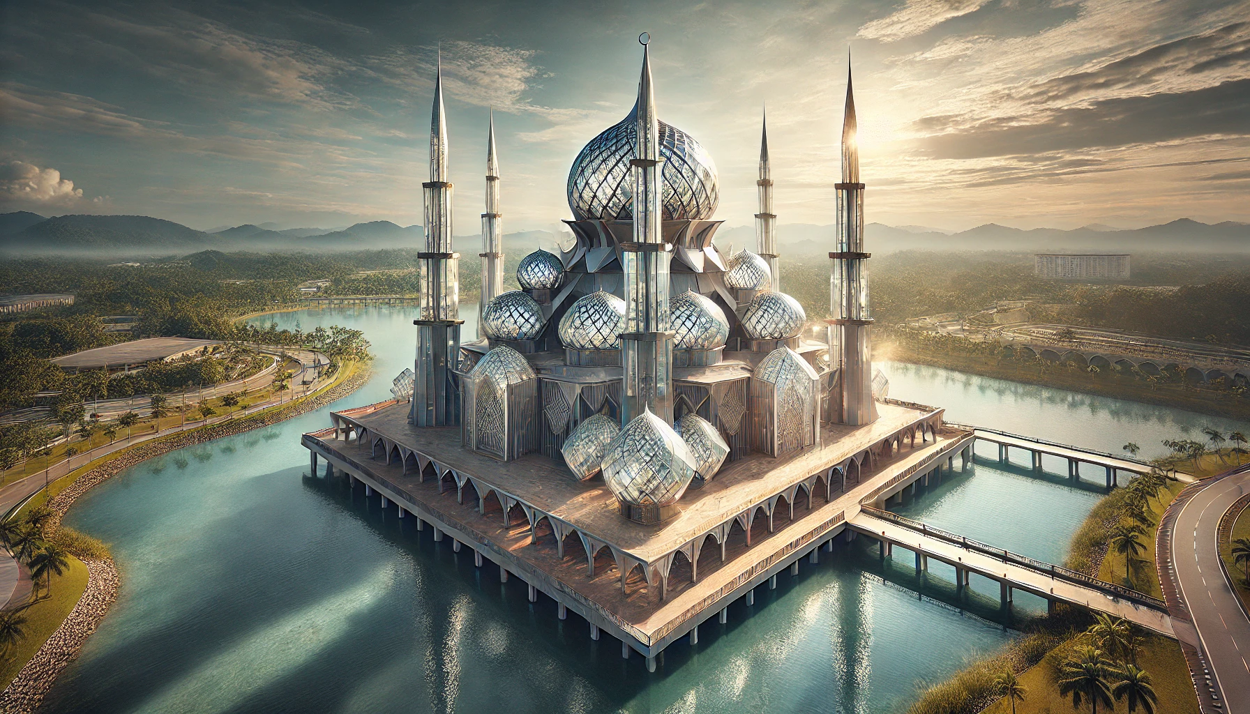 쿠알라트랭가누의 크리스탈 모스크