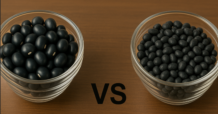 "서리태 vs 서목태"에 관한 이미지입니다.