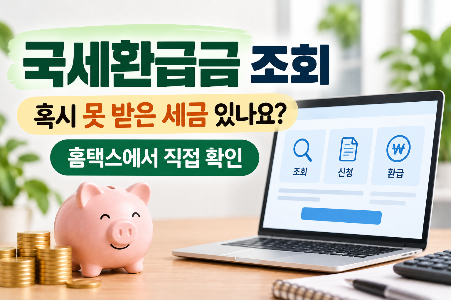 국세환급금 홈택스 조회방법과 미수령 환급금 신청 안내