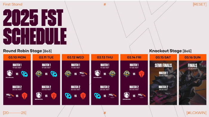 퍼스트 스탠드 2025년 첫 대회 경기