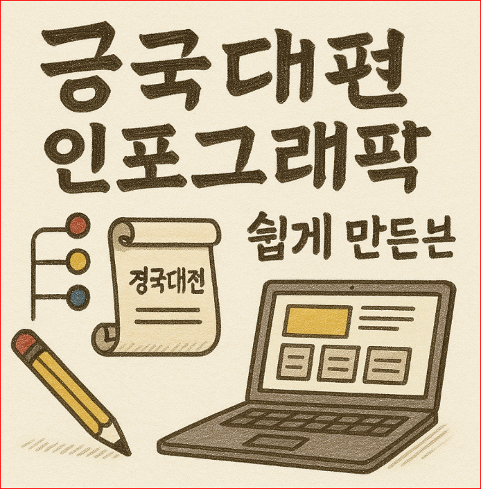 경국대전 인포그래픽 쉽게 만드는 법