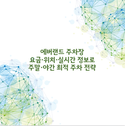 에버랜드 주차장 요금·위치·실시간 정보로 주말·야간 최적 주차 전략