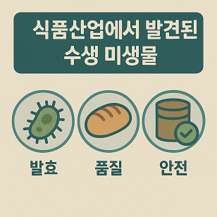 식품산업에서 발견된 수생 미생물 관련 사진