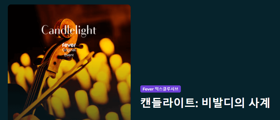 청주 캔들라이트 : 비발디의 사계