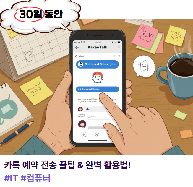 깜빡 잊지 마세요! 카톡 예약 전송 꿀팁 & 완벽 활용법!