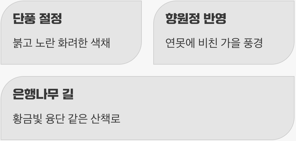 가을, 붉게 타오르는 한 폭의 그림