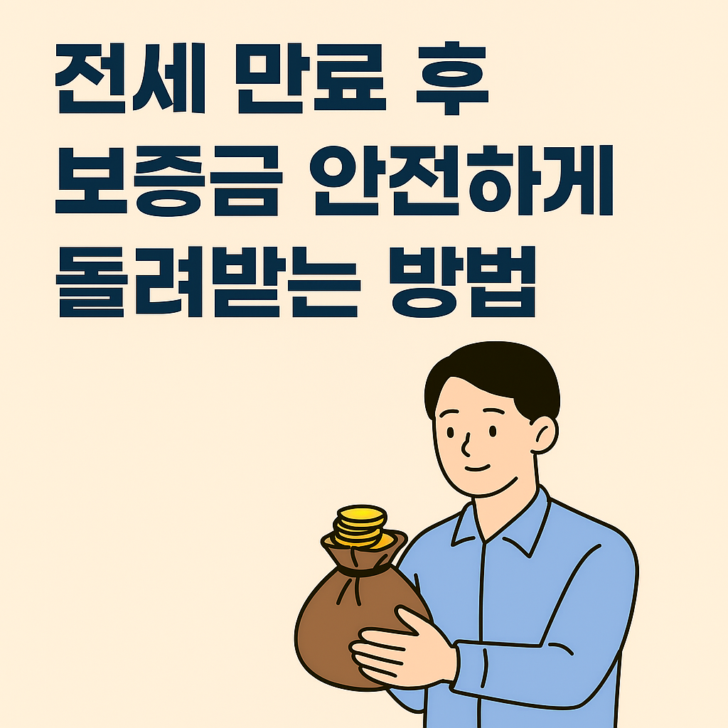전세 만료 후 보증금 안전하게 돌려받는 방법