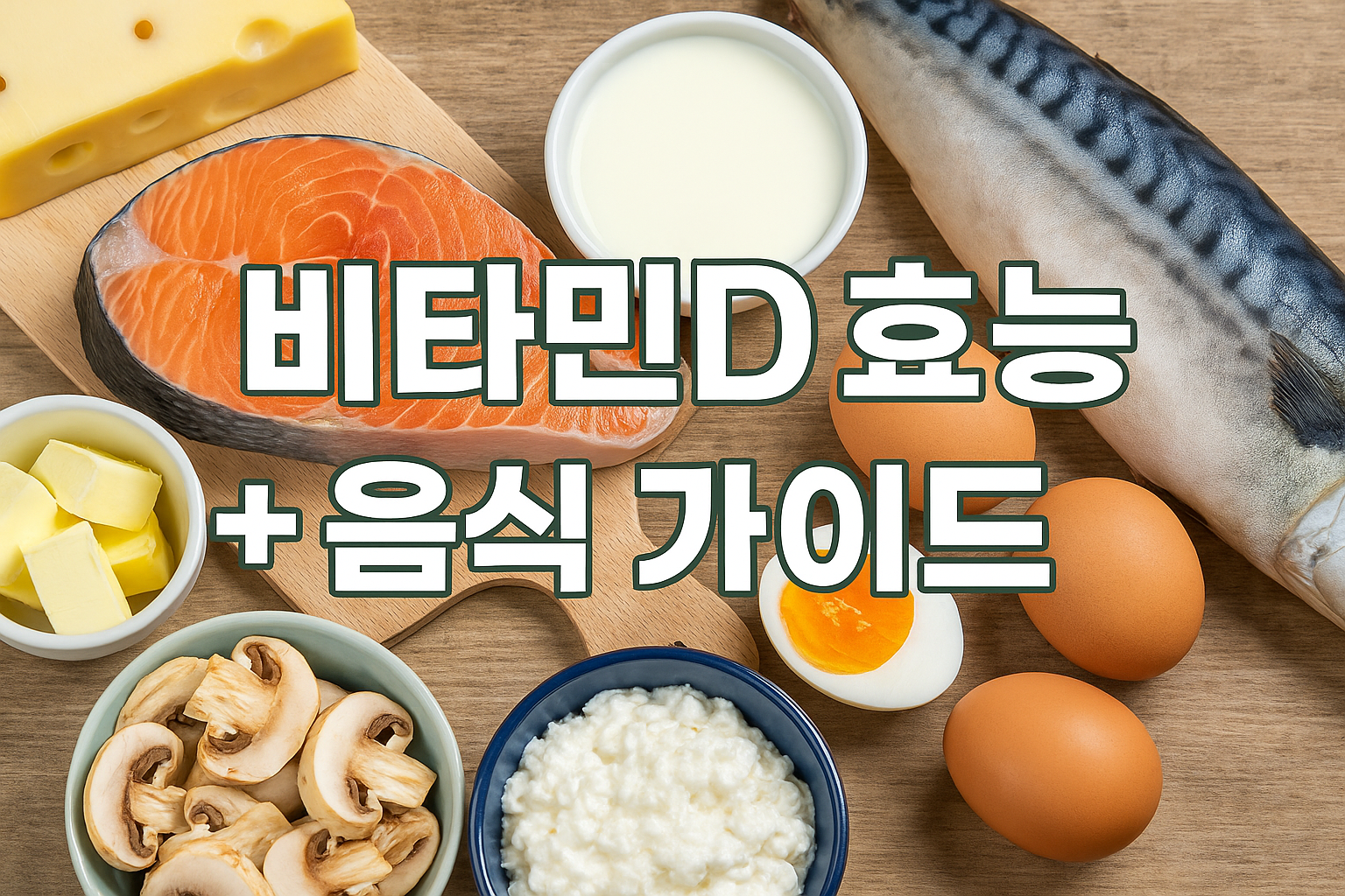 비타민D 효능과 비타민D 풍부한 음식