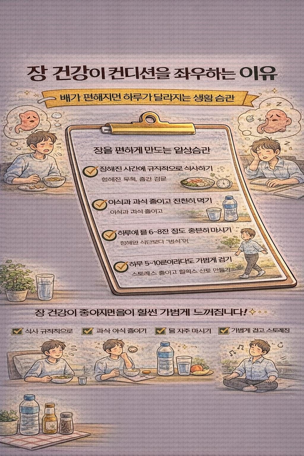장 건강이 컨디션을 좌우하는 이유, 배가 편해지면 하루가 달라지는 생활 습관