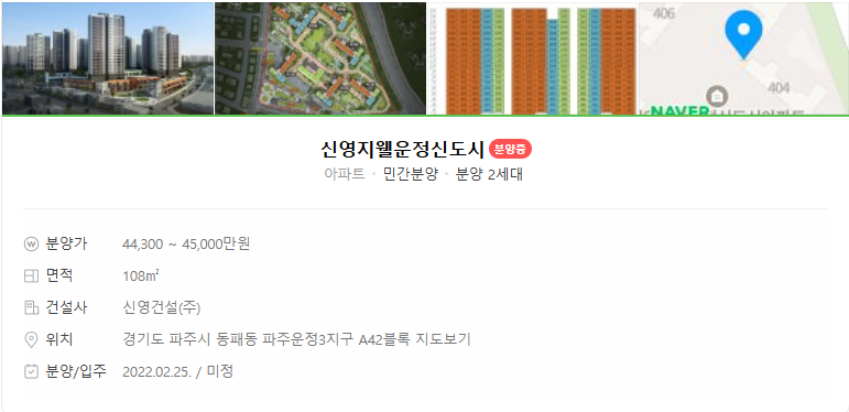 신영지웰운정신도시
