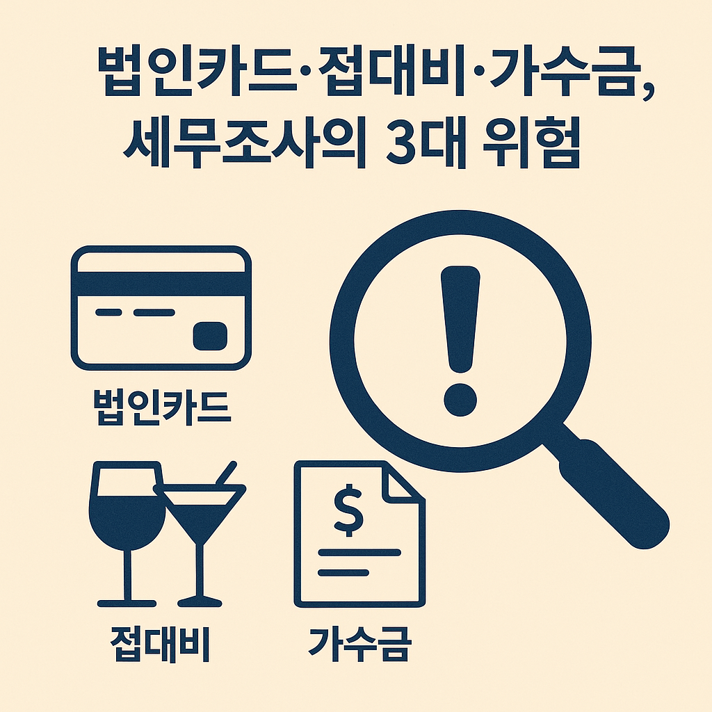 법인카드·접대비·가수금의 세무 리스크 관리