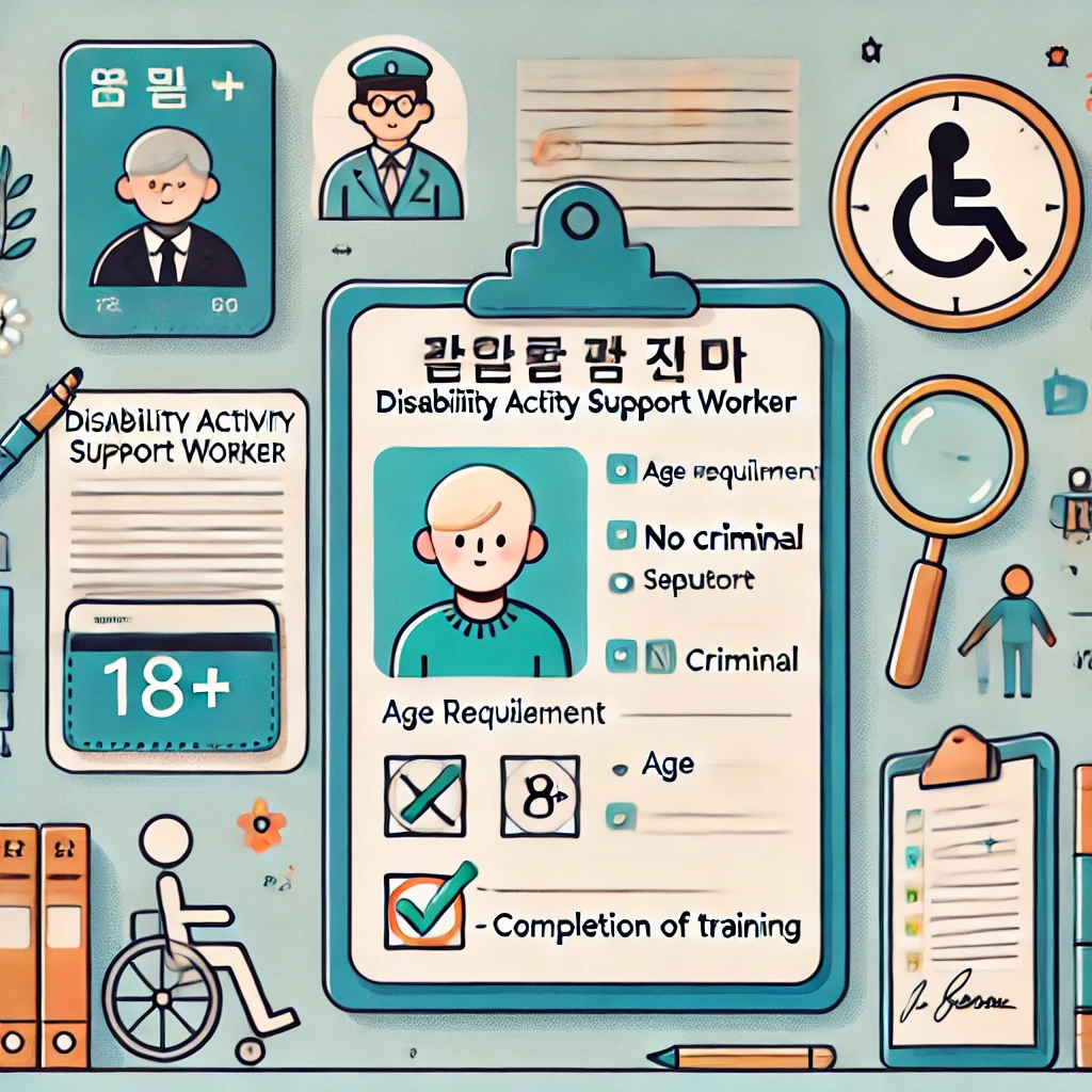 장애인활동지원사가 되기 위한 자격 요건은?