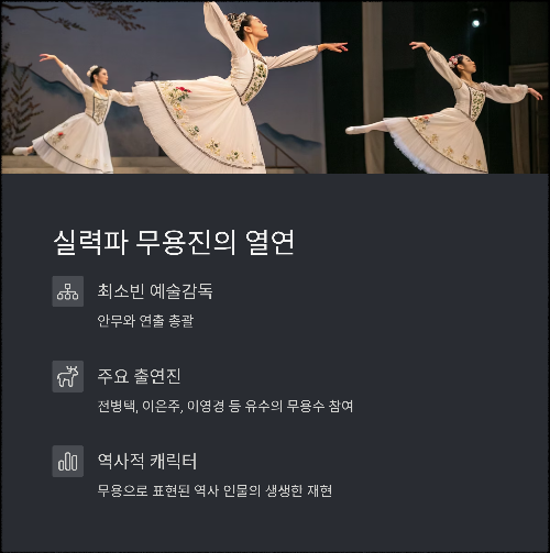 2025 공연장 상주단체 최소빈발레단 &lt;명성황후&gt;