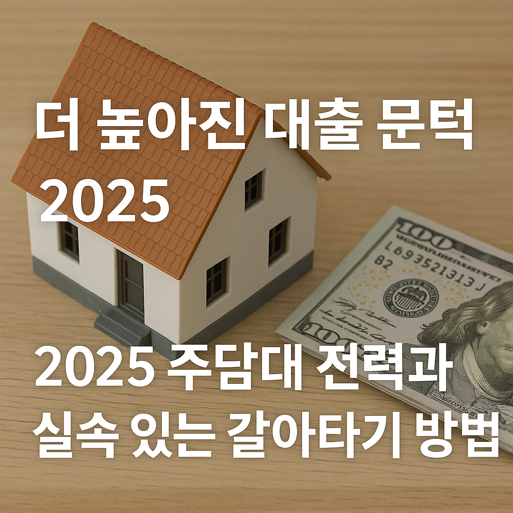 더 높아진 대출 문턱, 2025 주담대 전략과 실속 있는 갈아타기 방법