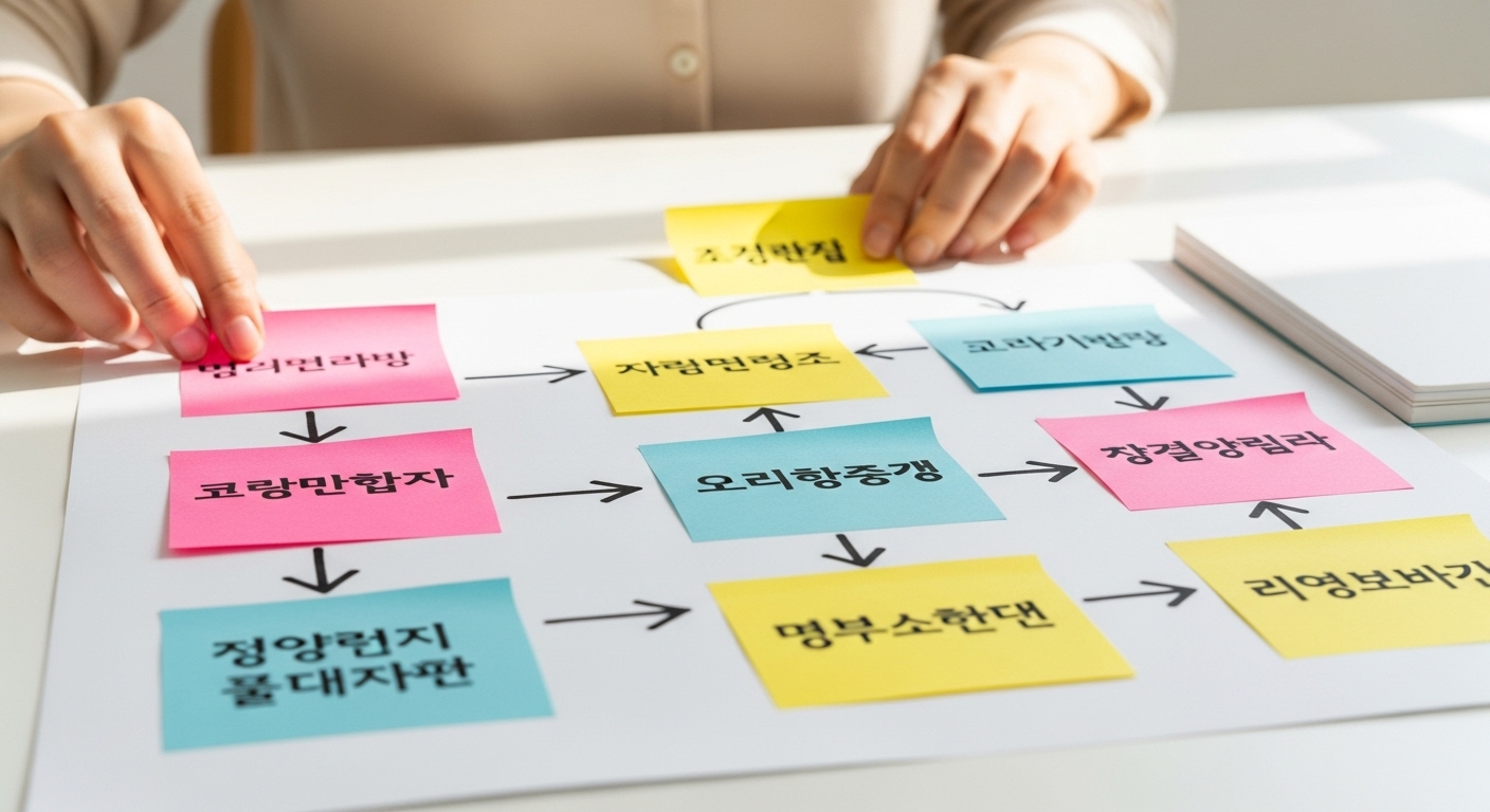 시리즈형 콘텐츠 흐름도