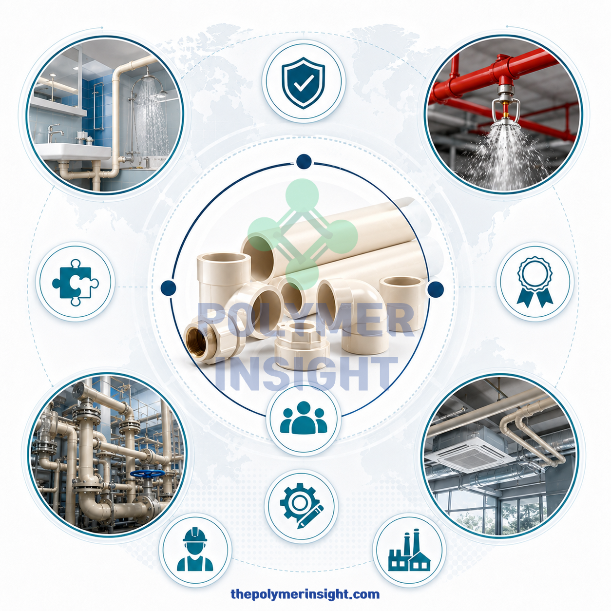 PVC Resin 후염소화와 CPVC Powder Compound Pipe 생산공정