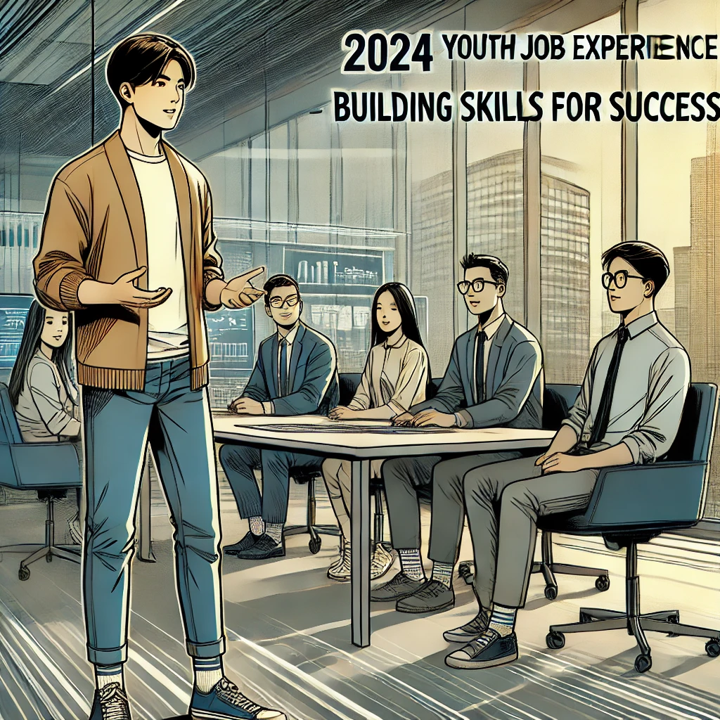 팀 미팅에서 아이디어를 발표하며 동료들과 협업하는 청년