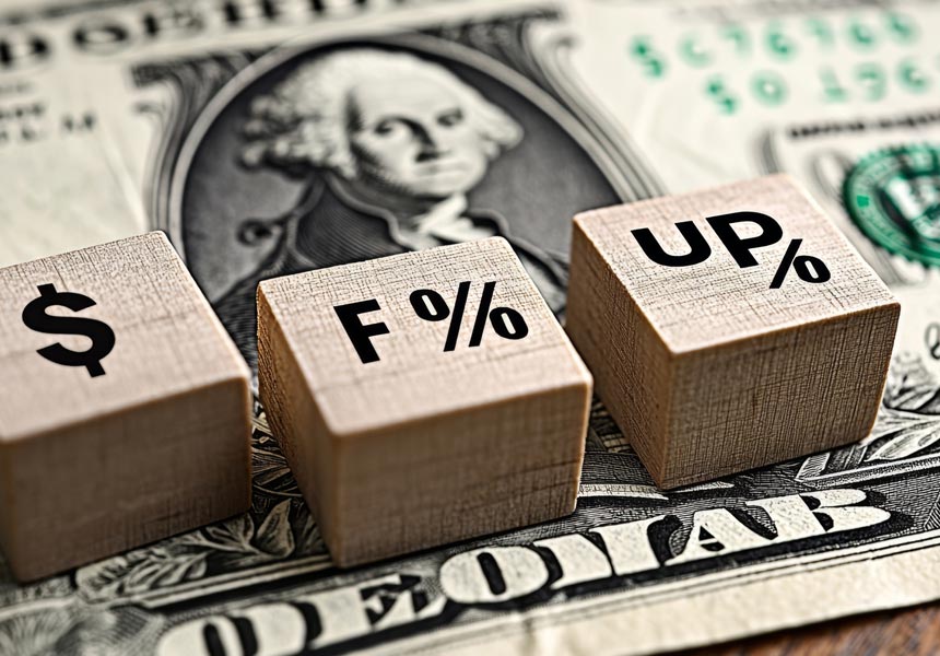 미국 금리와 달러 흐름을 상징하는 이미지