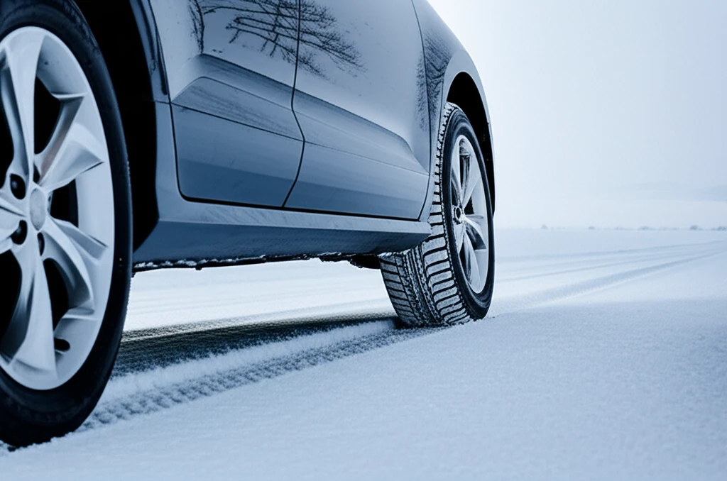 SUV 빙판길 제동력 높이는 좁은 폭..