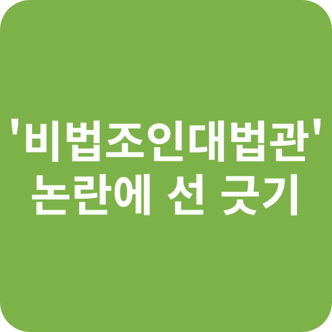 이재명, '비법조인 대법관' 논란에 선 긋기