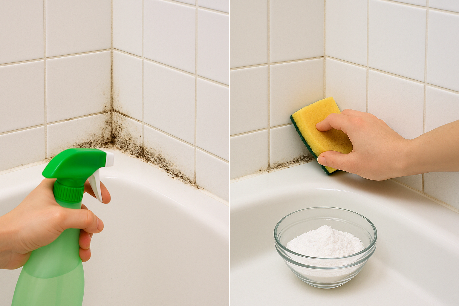 화장실 곰팡이 제거, 천연세제로 안전하게 해결하는 법!